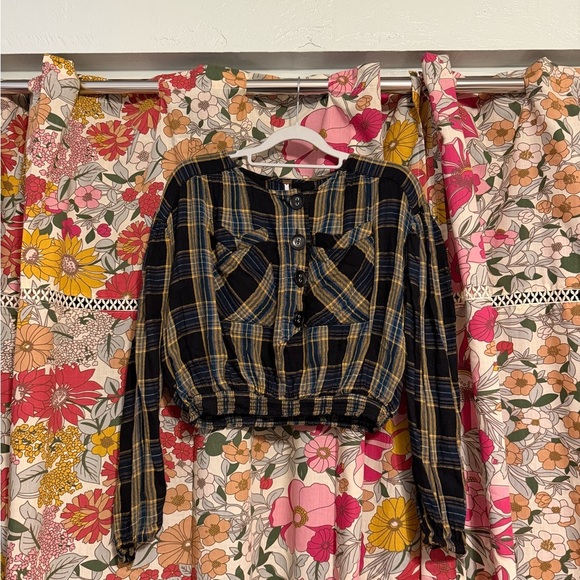Free People Tops - Free People It is a Good Life Plaid Top XS